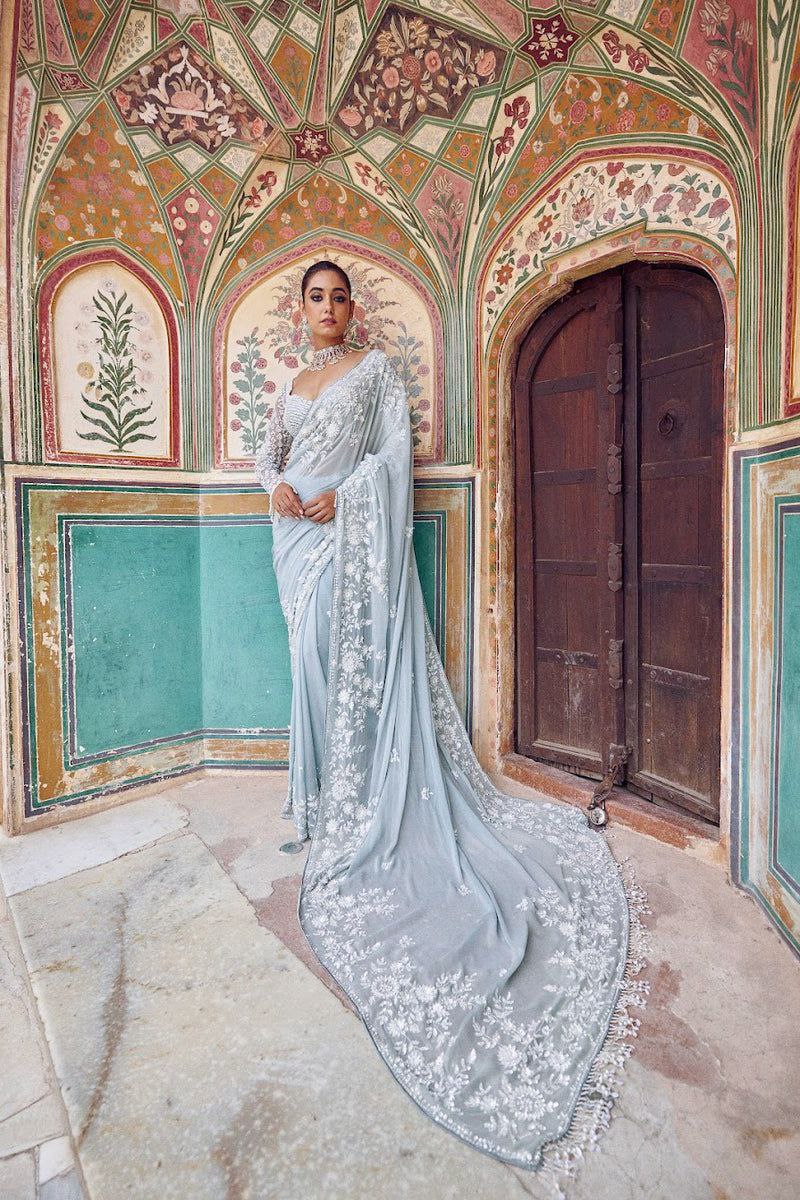 Georgette Embroidered Saree
